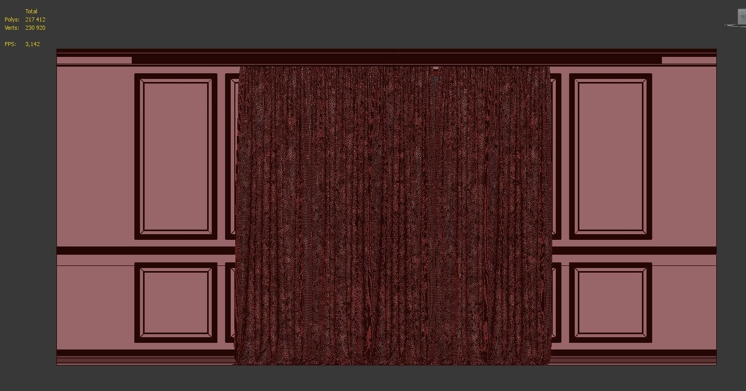 Curtain Set 93 3D model_4