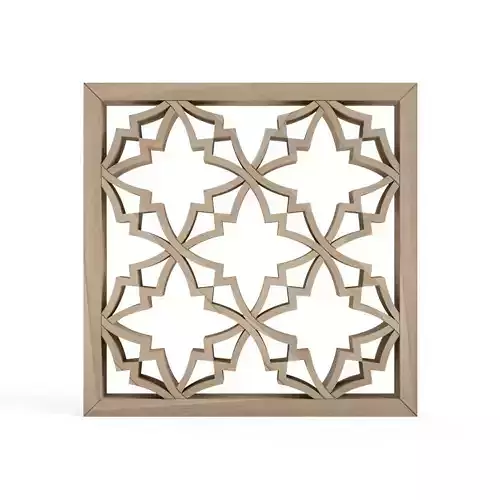 Hiiragitsunagi wooden wall art 3D print model