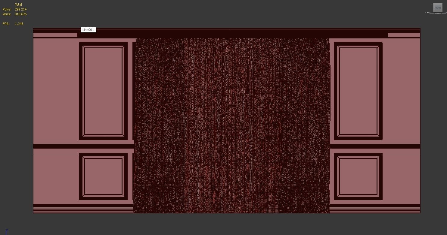 Curtain Set 95 3D model_4