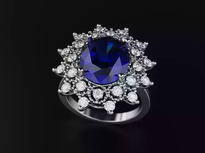 Sapphire Engagement Ring