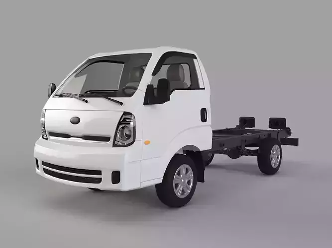 Kia k2500 truck Low-poly 3D model