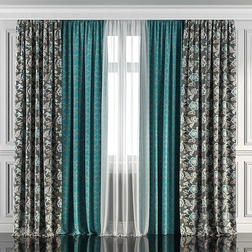 Curtain Set 97 3D model