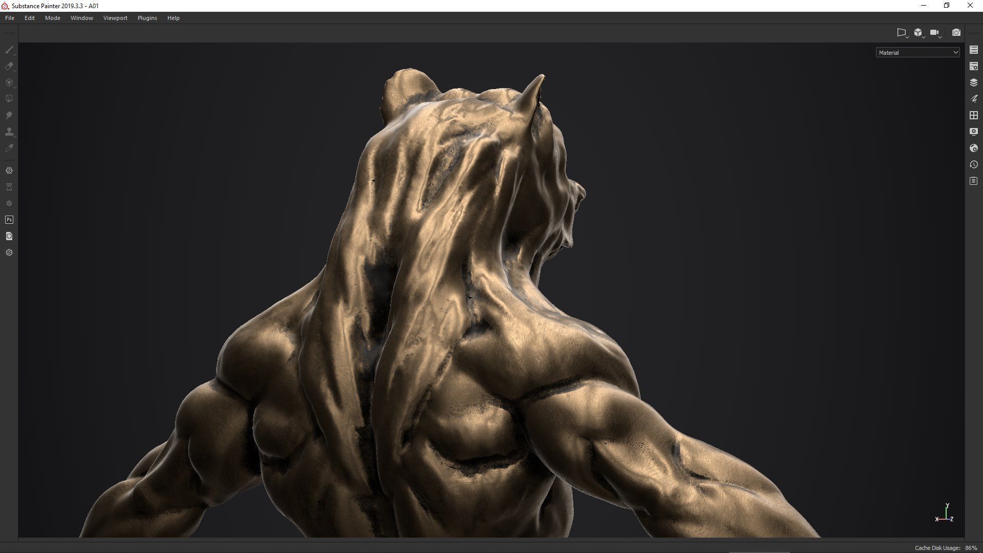 bear man low poly PBR Low-poly 3D model_4