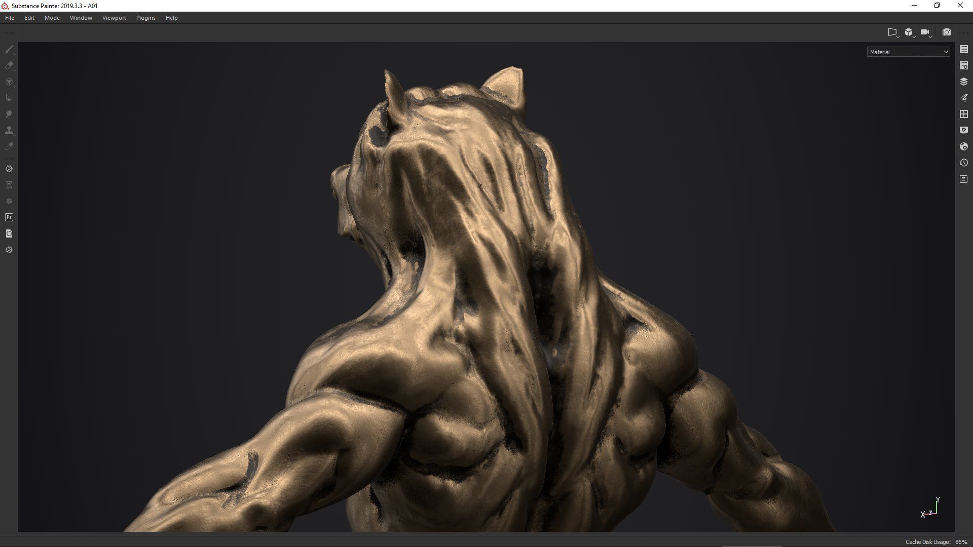 bear man low poly PBR Low-poly 3D model_6