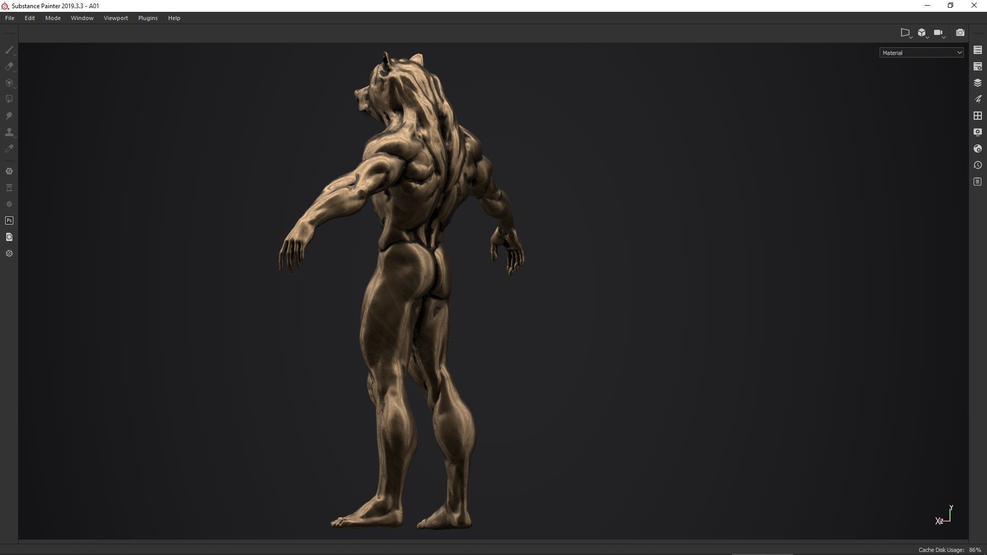 bear man low poly PBR Low-poly 3D model_26