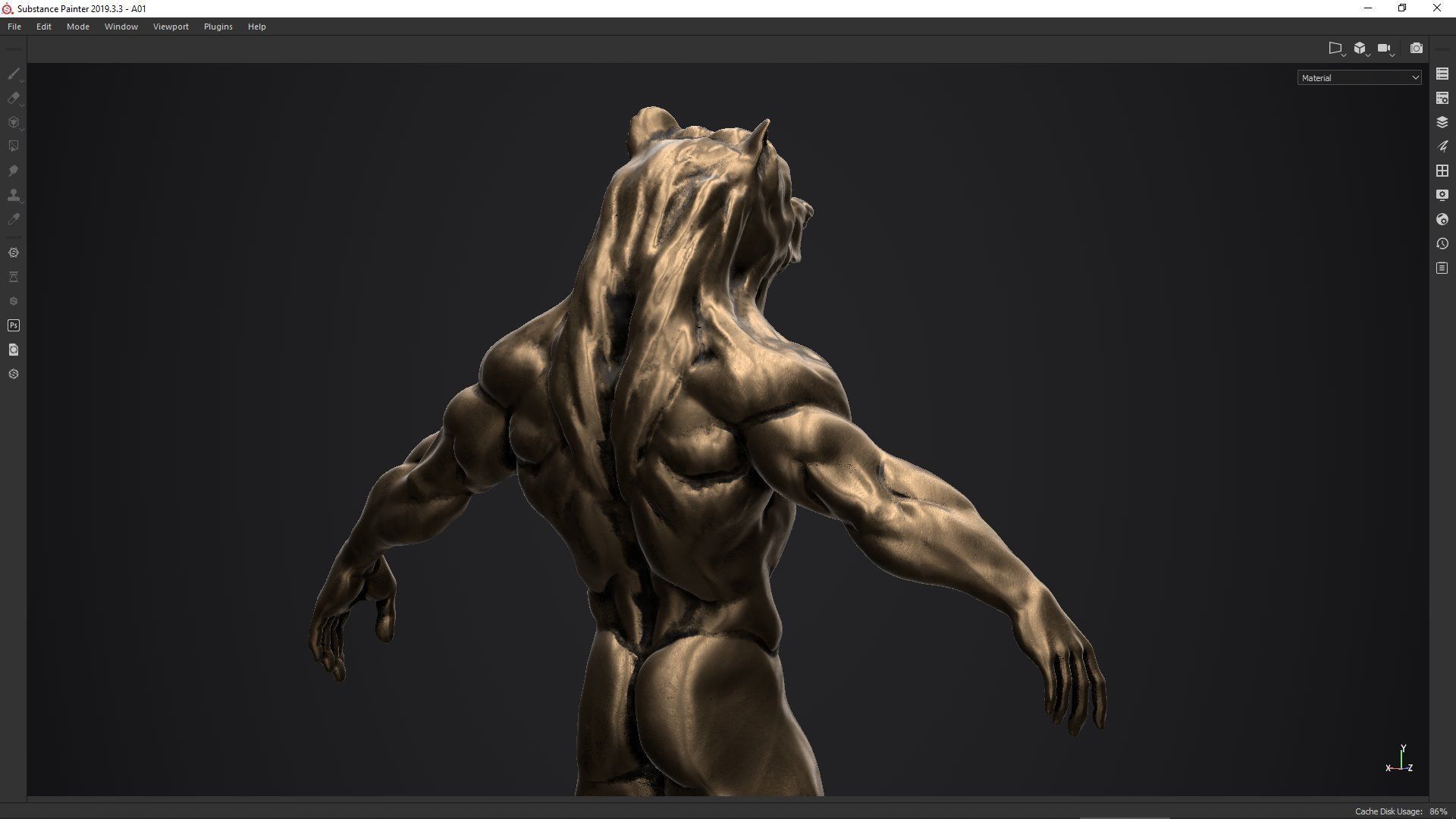 bear man low poly PBR Low-poly 3D model_15