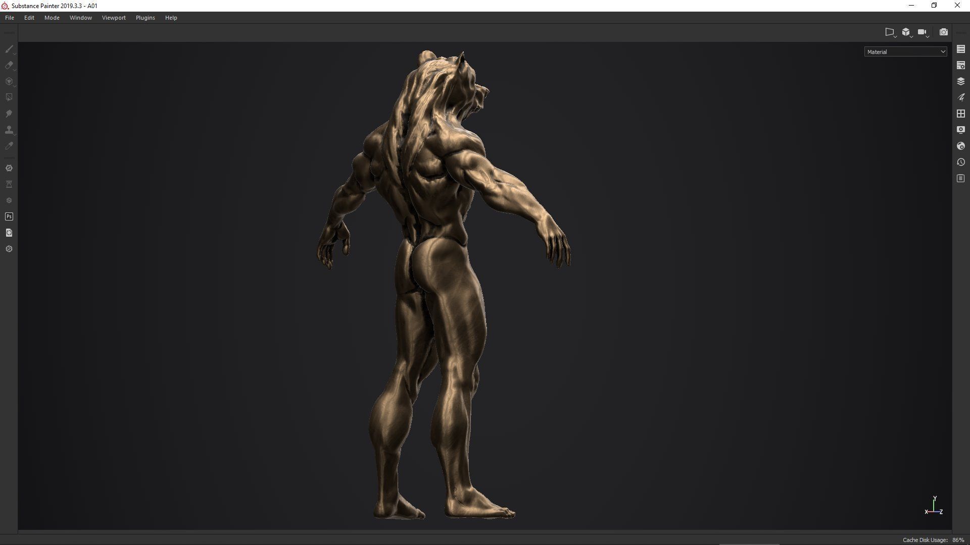 bear man low poly PBR Low-poly 3D model_24