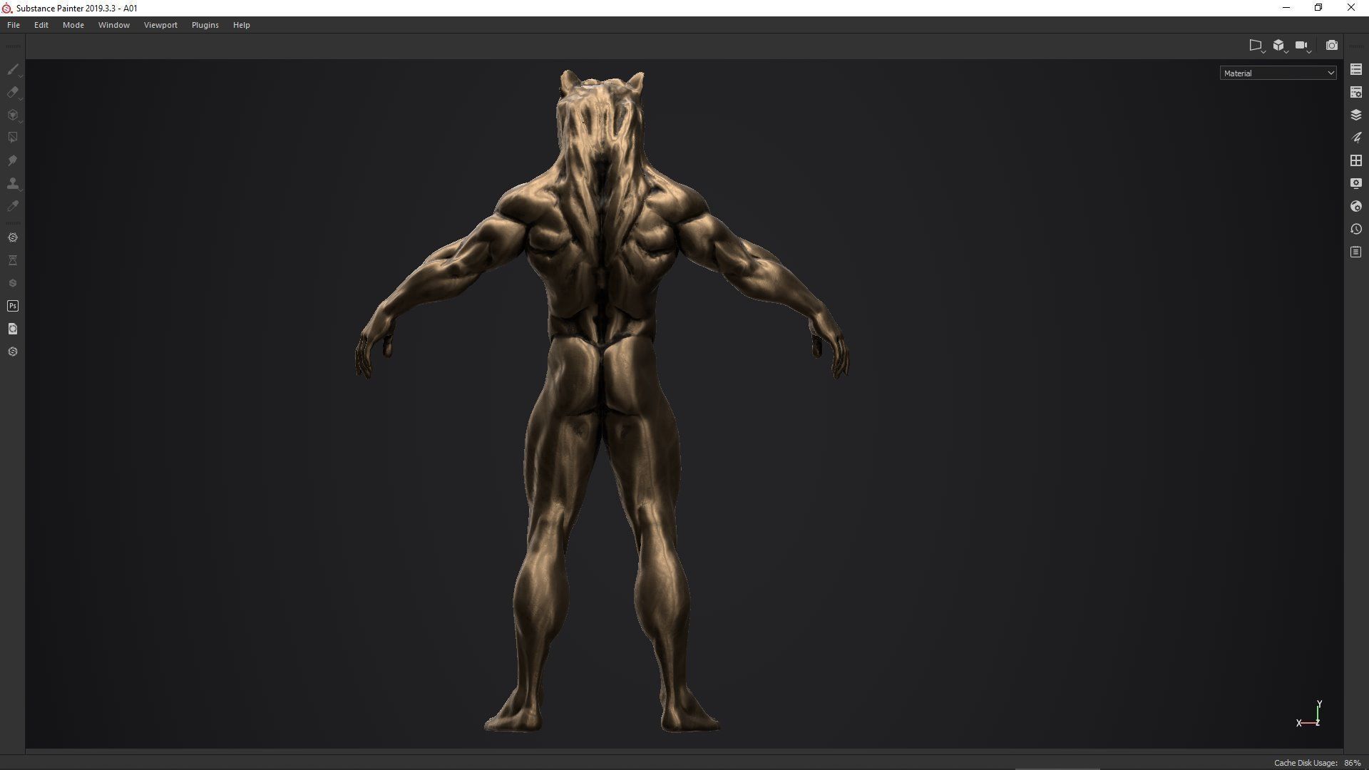 bear man low poly PBR Low-poly 3D model_25