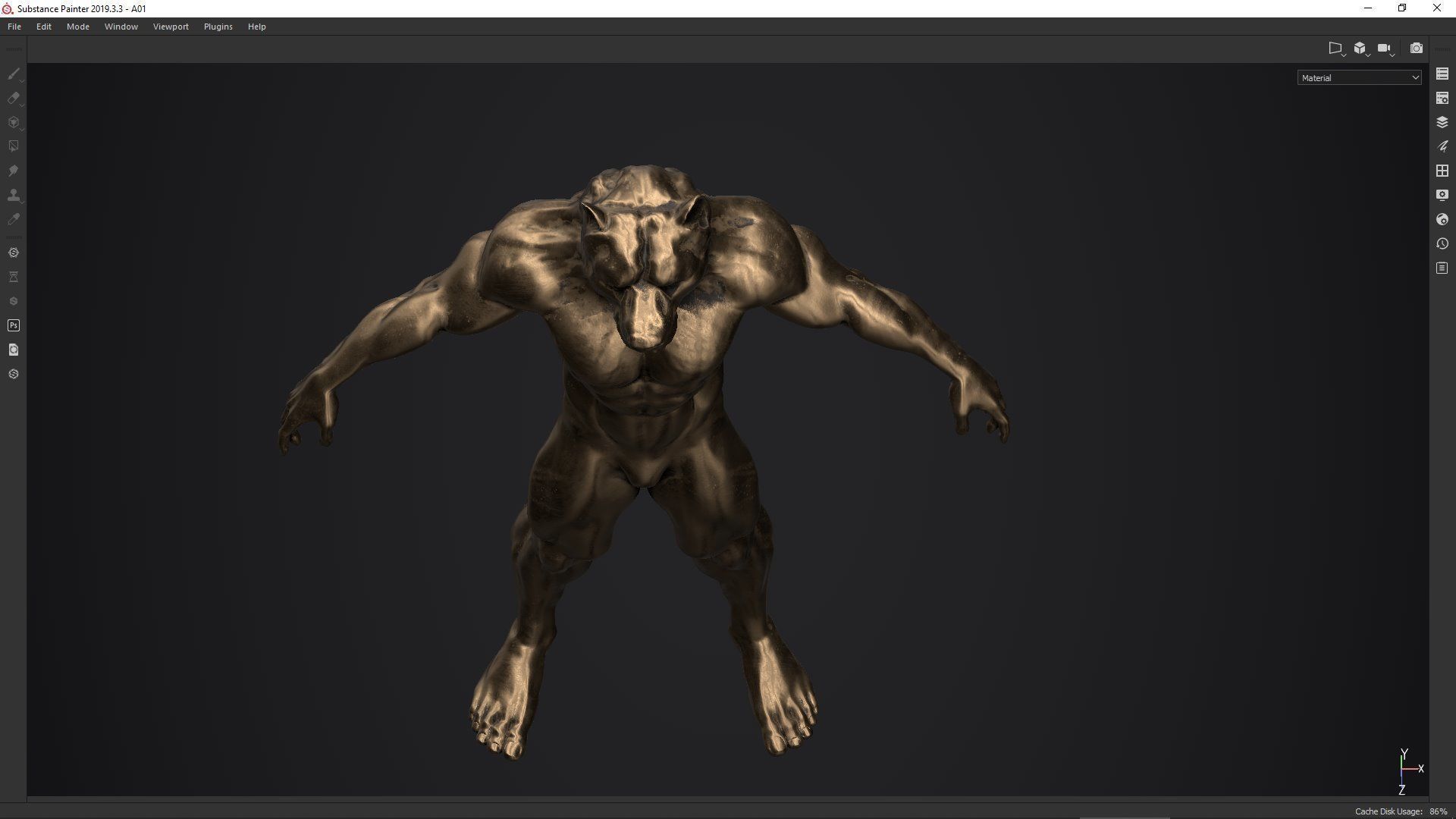 bear man low poly PBR Low-poly 3D model_28