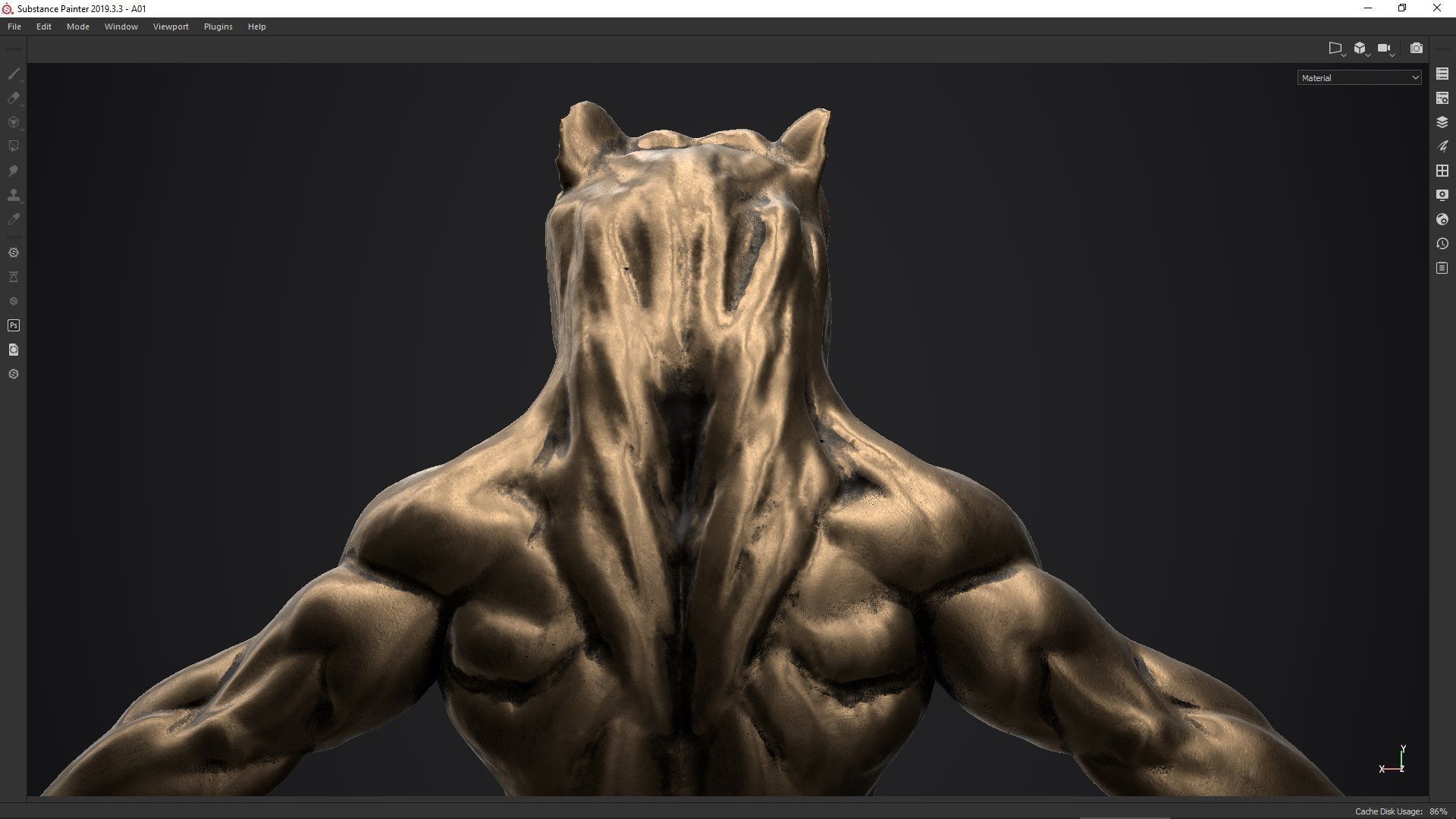 bear man low poly PBR Low-poly 3D model_5