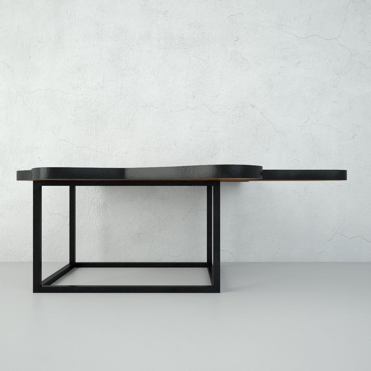 Organic Teak Stump Stool 3D model_5