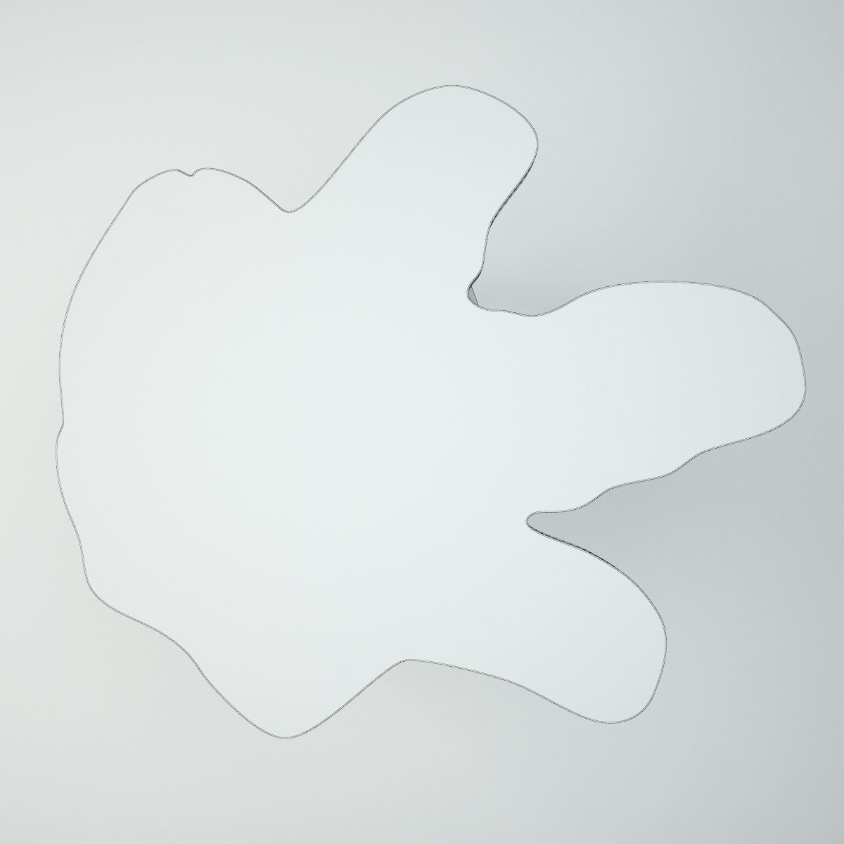 Organic Teak Stump Stool 3D model_4