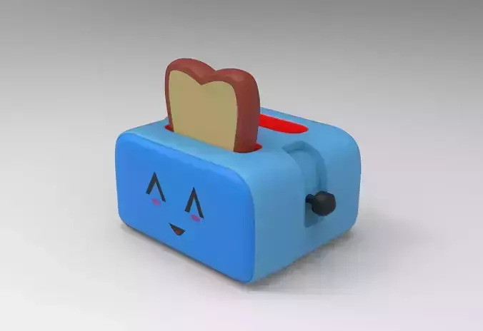 Toaster Keychain For 3D printer 3D print model