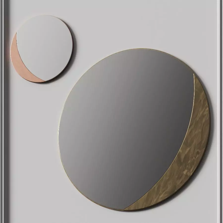 Kyohei and Miranda Crescent Wall Mirrors 3D model_0