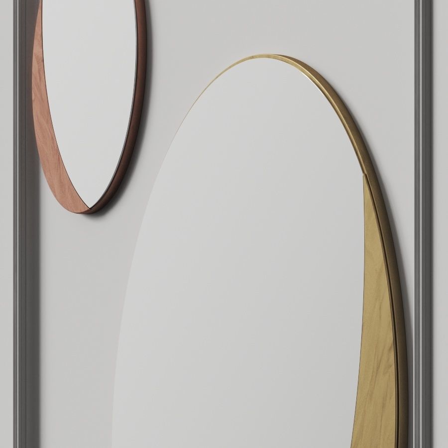 Kyohei and Miranda Crescent Wall Mirrors 3D model_1