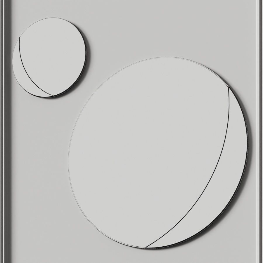 Kyohei and Miranda Crescent Wall Mirrors 3D model_2