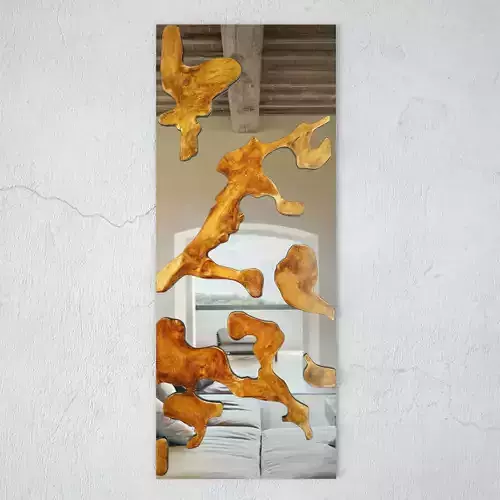 Teak Root Mirror 6 3D model