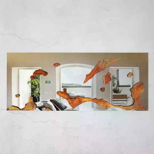 Teak Root Mirror 7 3D model