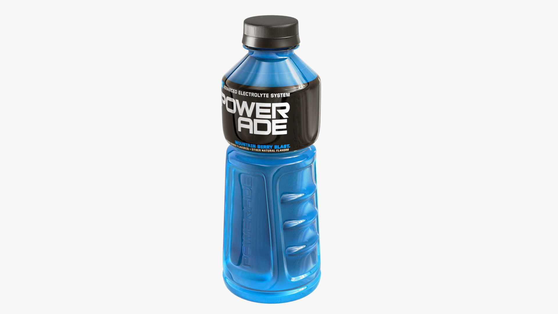 Powerade Bottle Low-poly 3D model_2