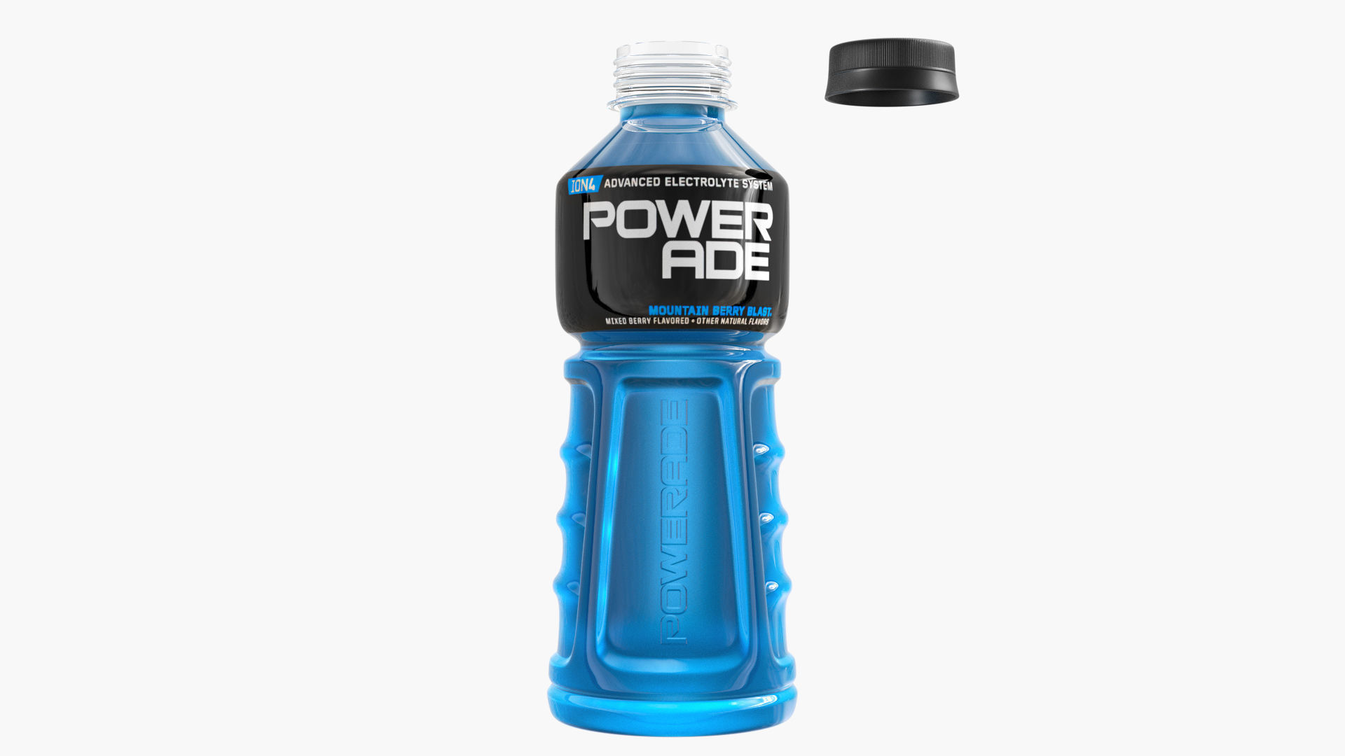 Powerade Bottle Low-poly 3D model_5