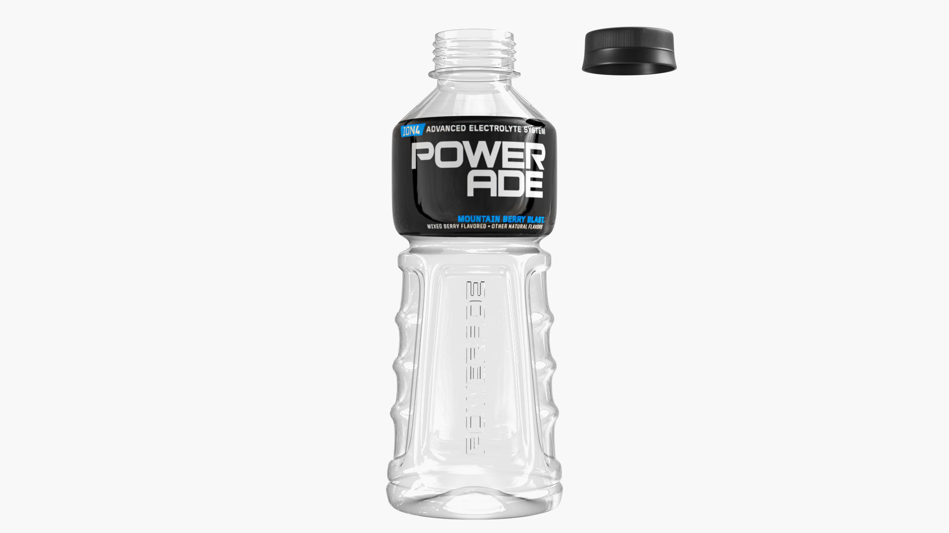 Powerade Bottle Low-poly 3D model_6