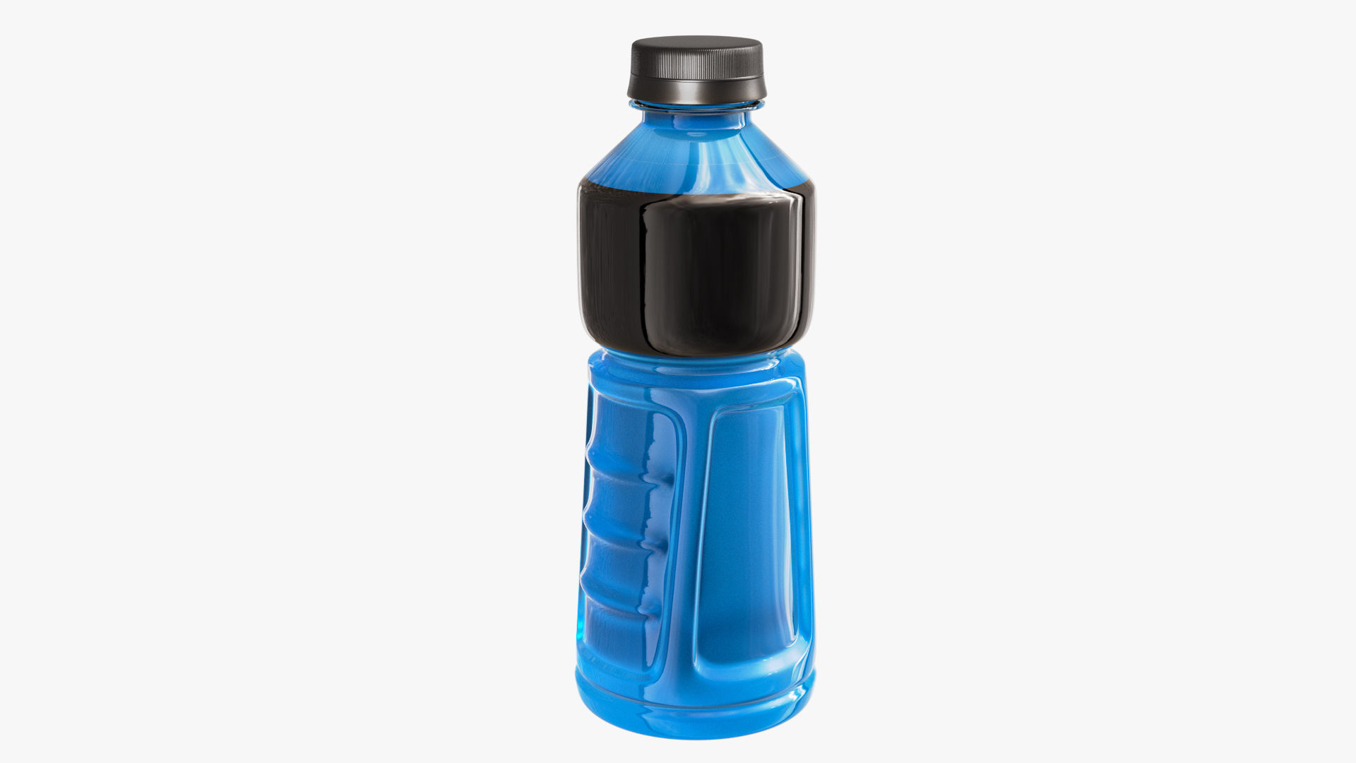 Powerade Bottle Low-poly 3D model_3