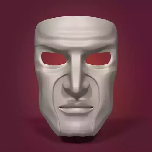 Anonymous Mask Low-poly 3D model