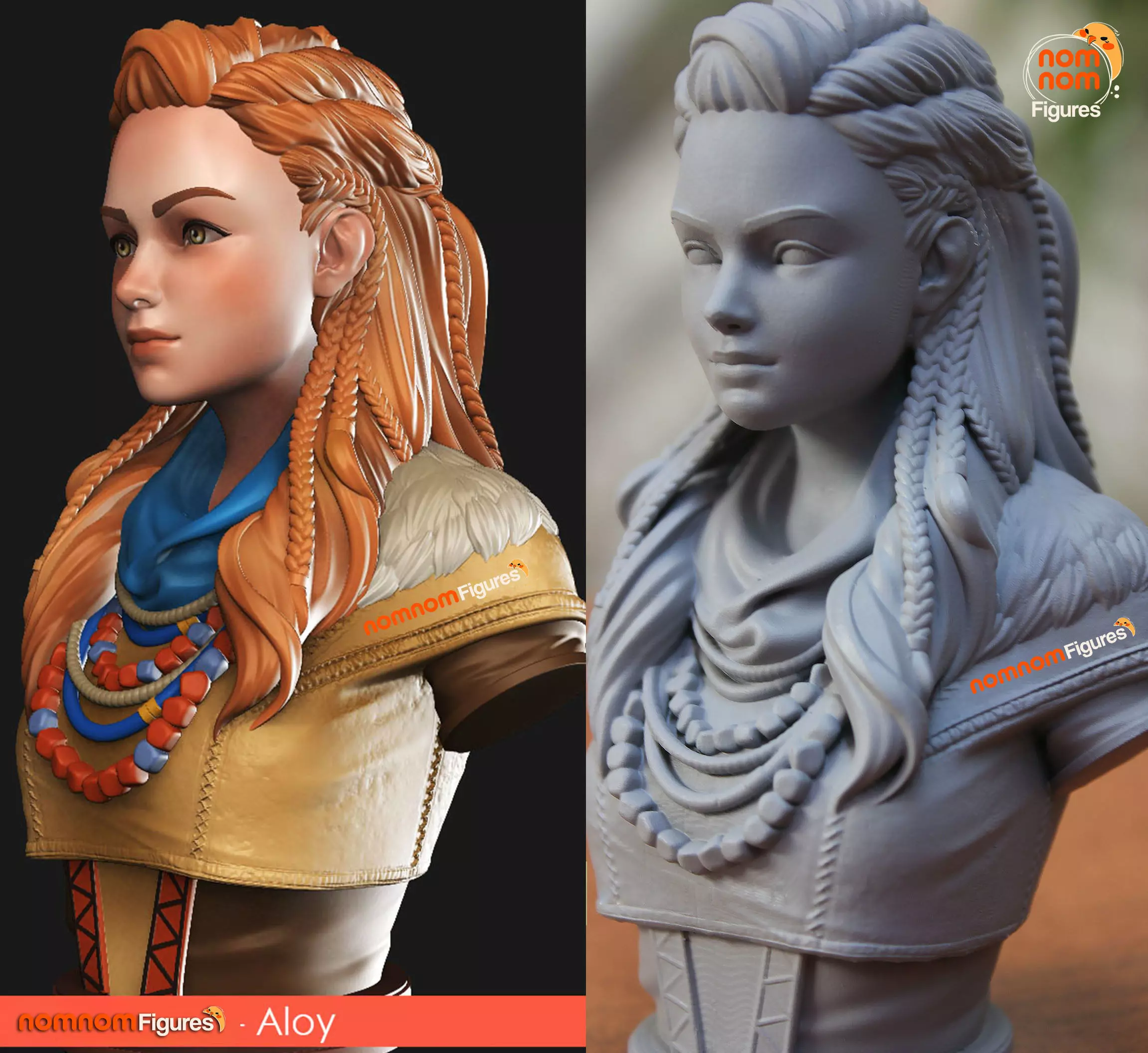 Aloy Bust version - Horizon Zero Dawn 3D print model_0
