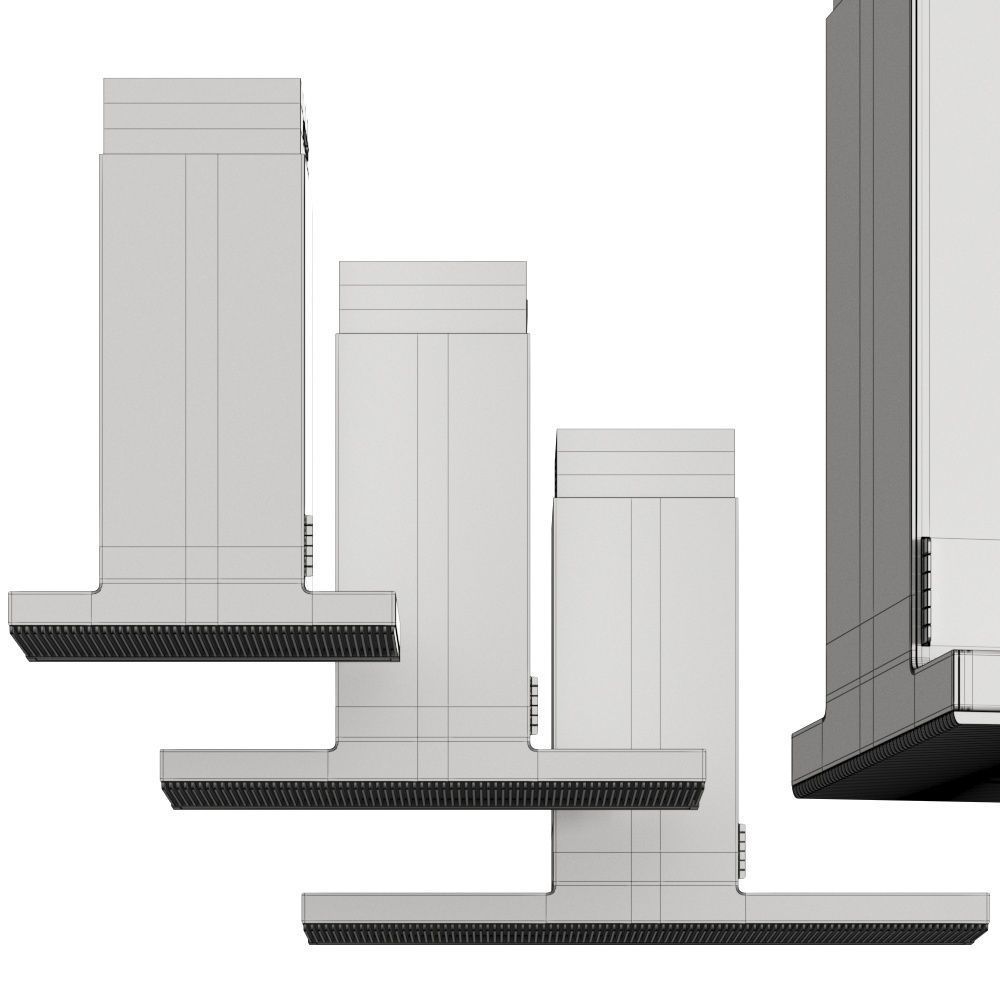 Elica Haiku Wall Mounted Hood Set 3D model_2