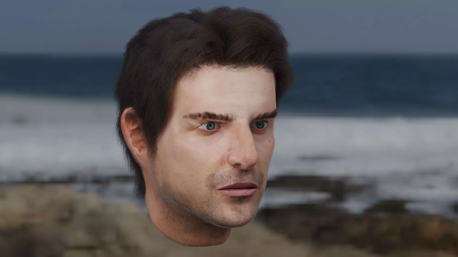 Tom Cruise Head Model Free 3D model