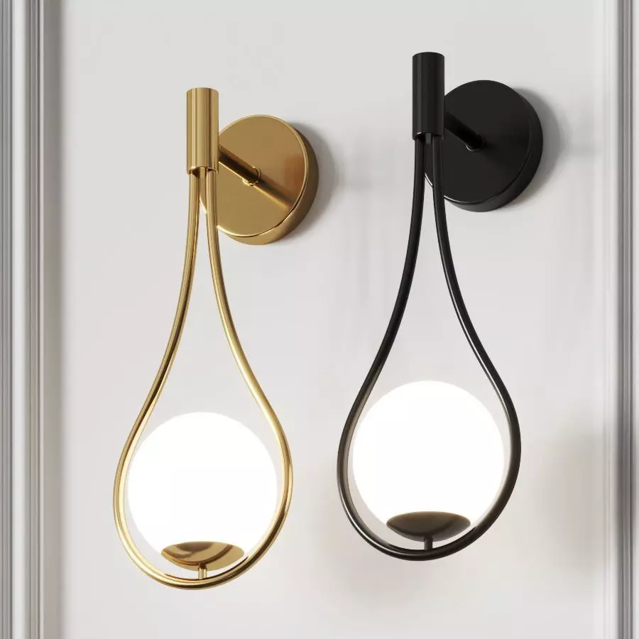 Clementine Nordic Wall Lamps 3D model_0