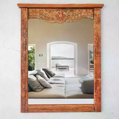 Vintage Balinese Mirror