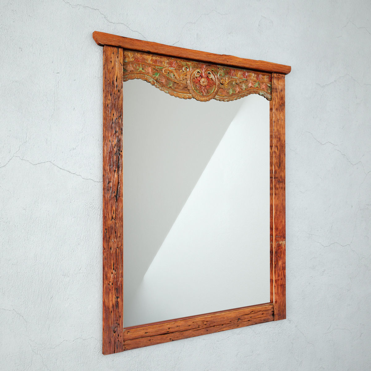 Vintage Balinese Mirror 3D model_3