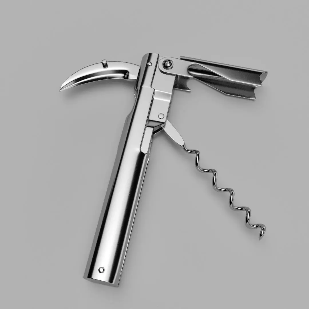 Waiters knife corkscrew Free 3D model