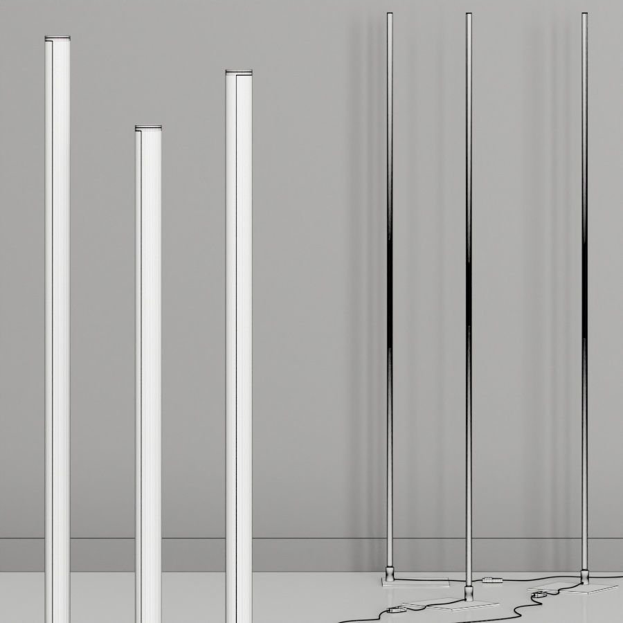 Egoluce Lancia Floor Lamps 3D model_2