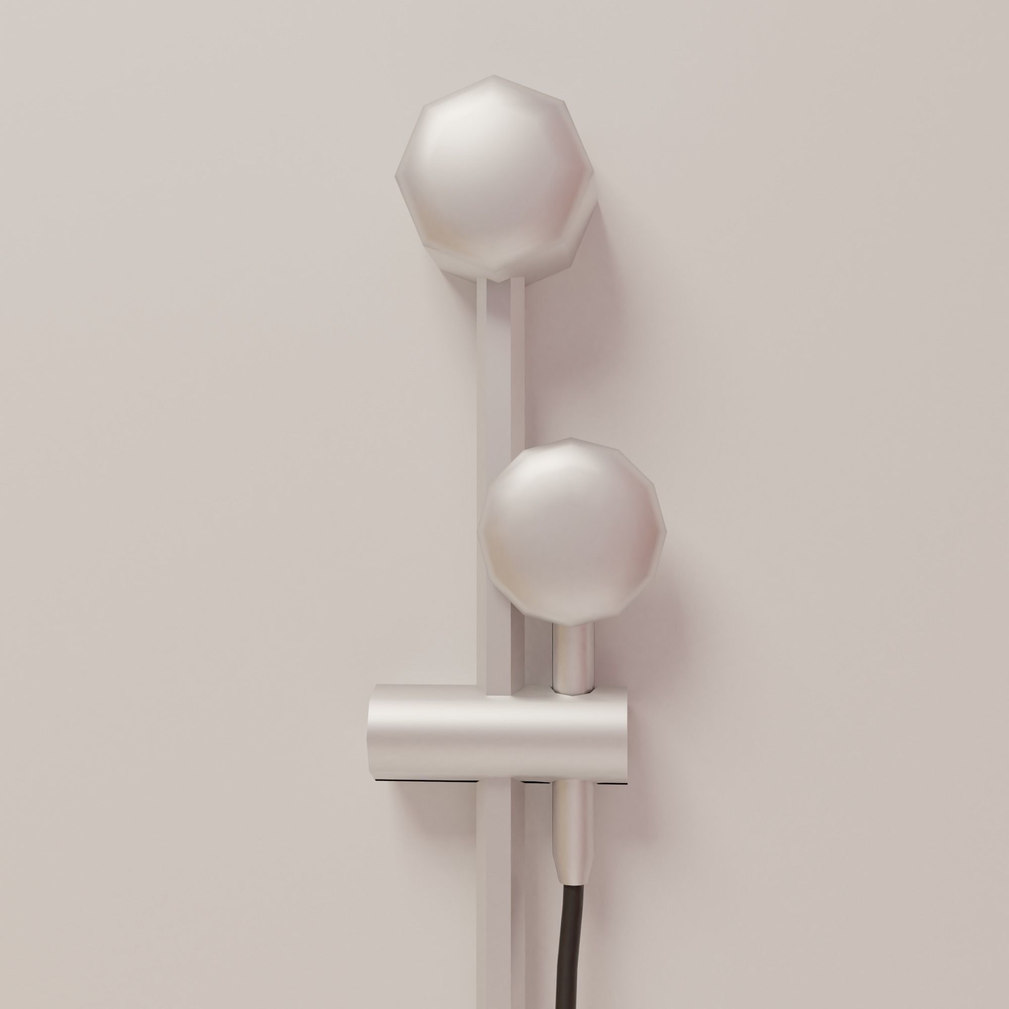 Bathroom toilet paper in frame Low-poly 3D model_10