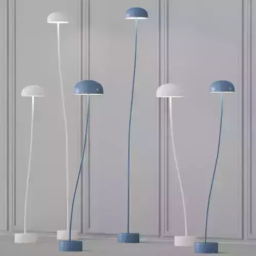 Zero - Curve floor lamp 3D model