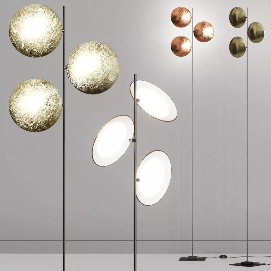 Cattelani Smith Lederam F3 Floor Lamps 3D model_0