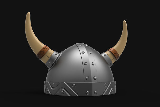 Metallic Viking Helmet Virtual  3dPrint 3D model