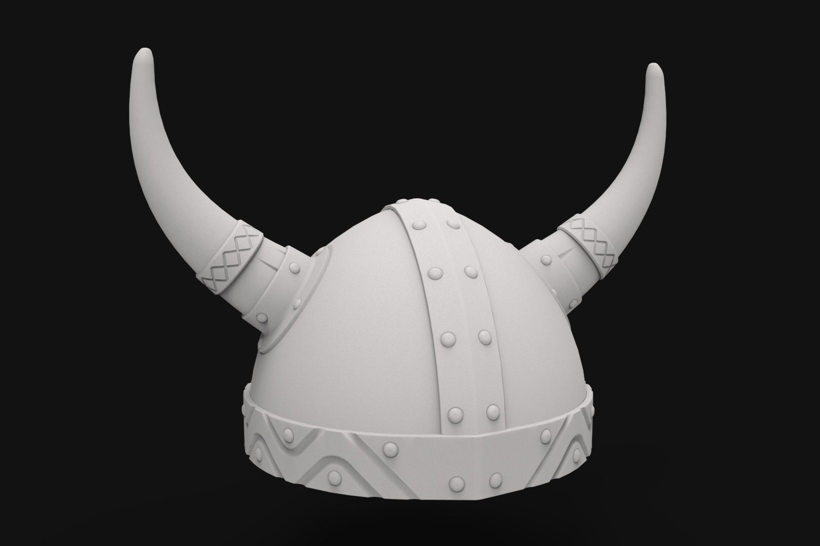 Metallic Viking Helmet Virtual 3dPrint 3D model_11