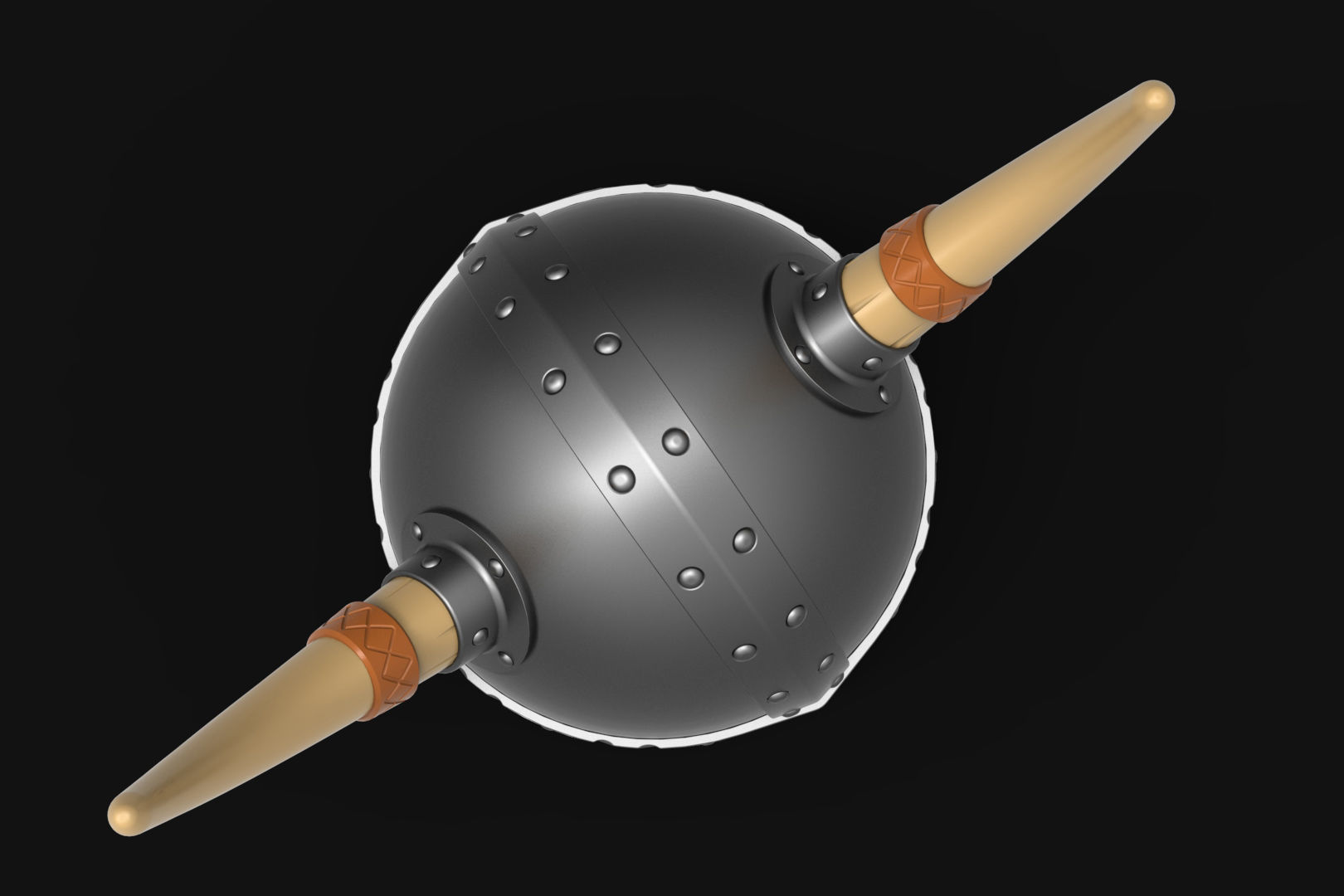 Metallic Viking Helmet Virtual 3dPrint 3D model_8