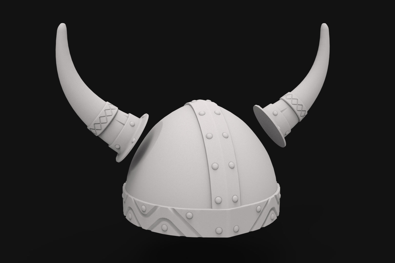 Metallic Viking Helmet Virtual 3dPrint 3D model_12