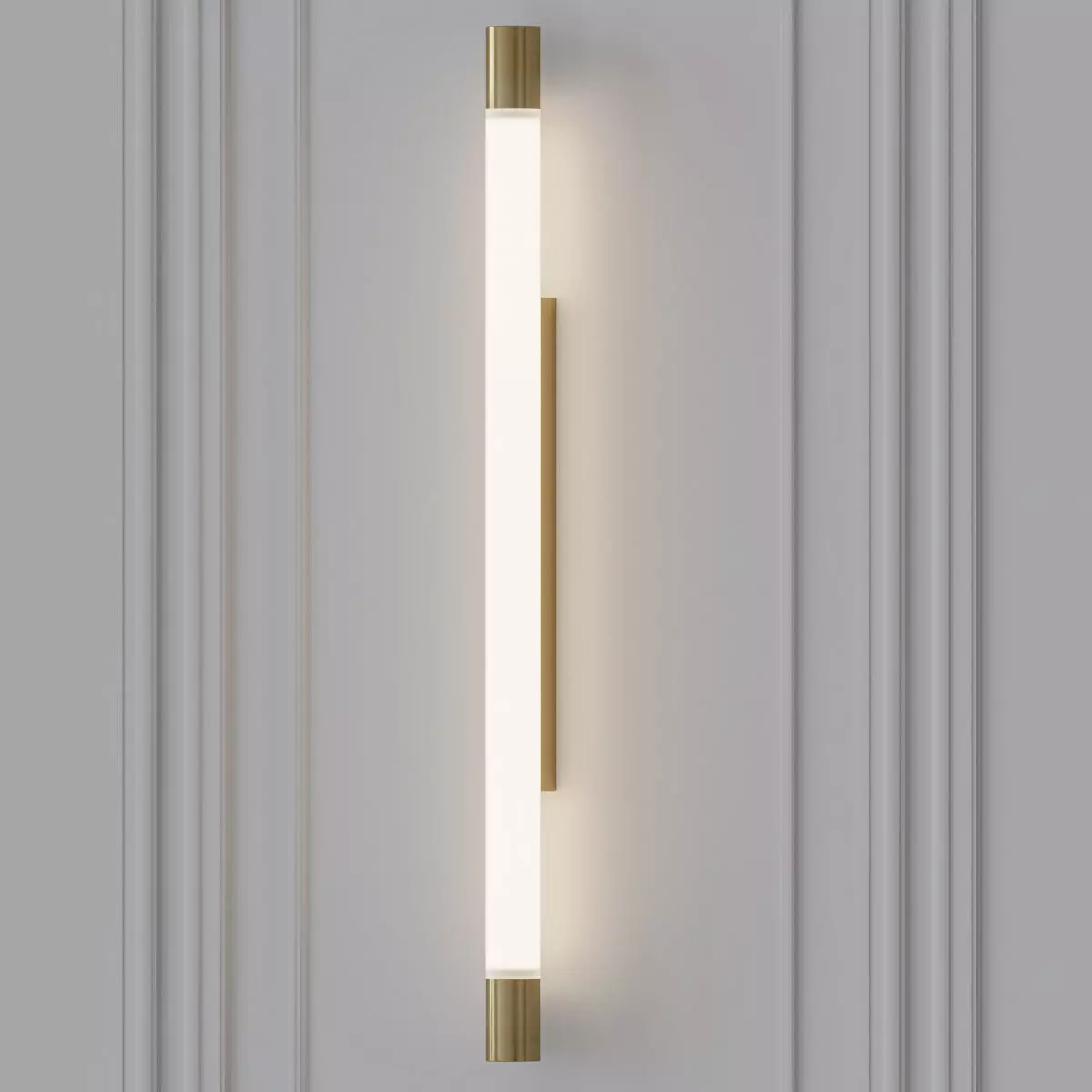 Solo Tube Wall Sconce Gold by Archxx 3D model_0