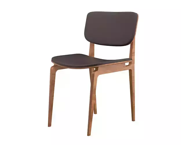 Modern Leather Chair Low-poly 3D model