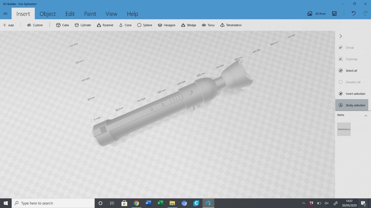 Star Wars Yun Lightsaber hilt 3D print model_2