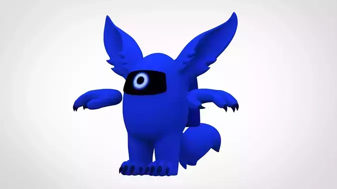 Among Us Blue Werewolf