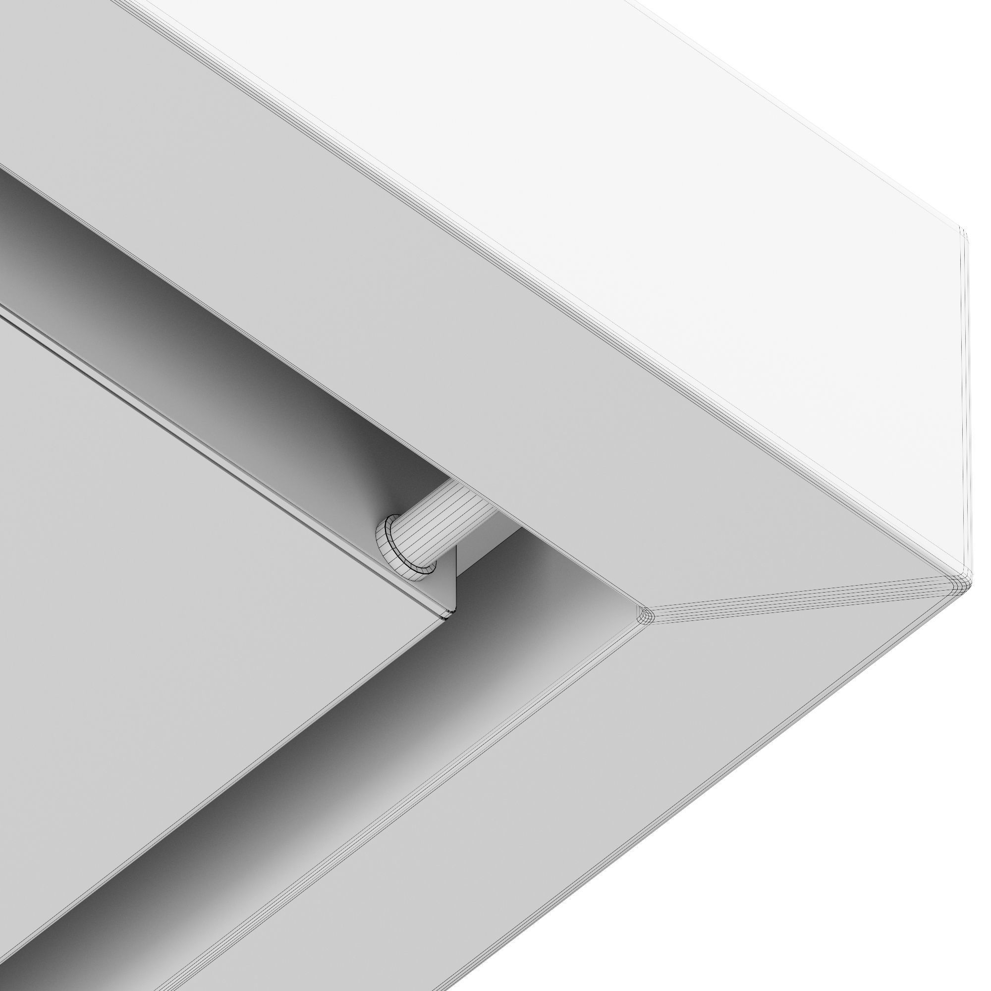 36 Edge Black Wall Range Hood  3D model_18