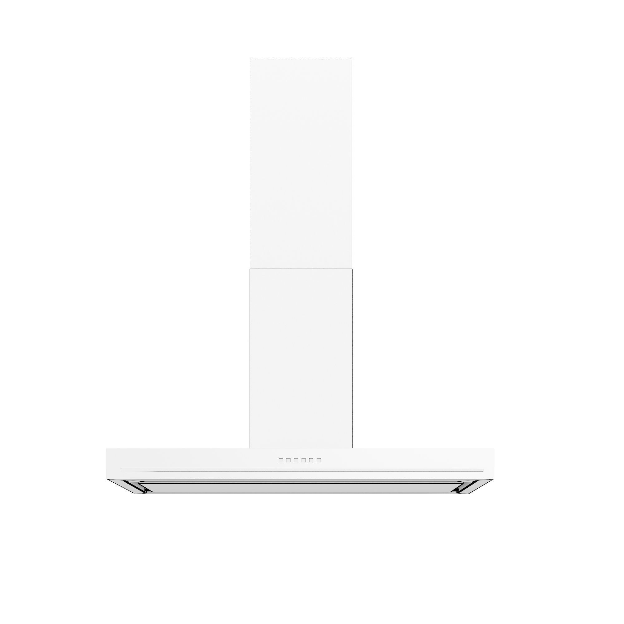 36 Edge Black Wall Range Hood  3D model_14