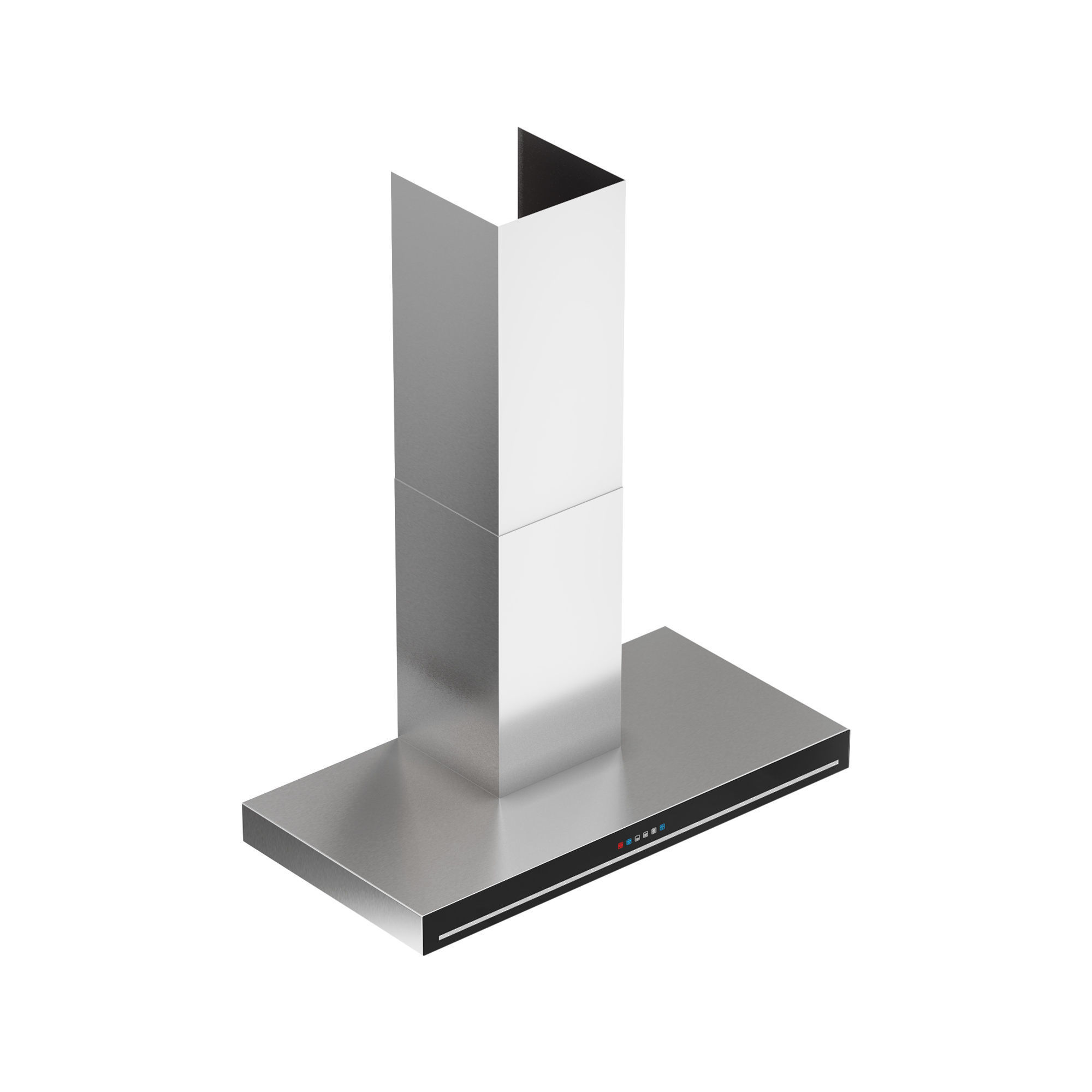 36 Edge Black Wall Range Hood  3D model_3