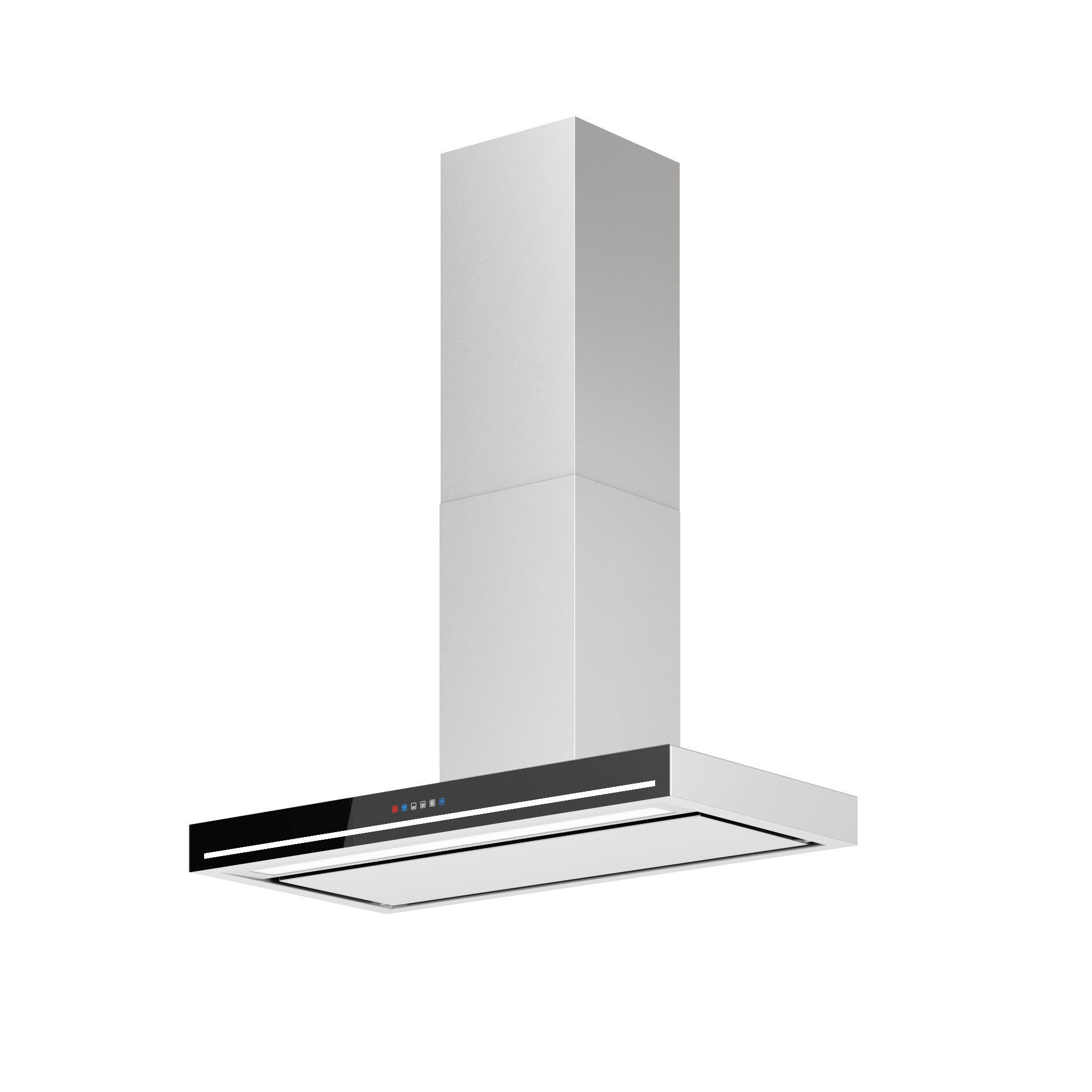 36 Edge Black Wall Range Hood  3D model_4